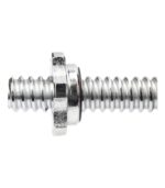 Barra mancuerna Maciza Cromada Meiso 38 cm con Roscas - Image 2