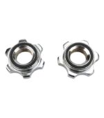 Barra mancuerna Maciza Cromada Meiso 38 cm con Roscas - Image 3