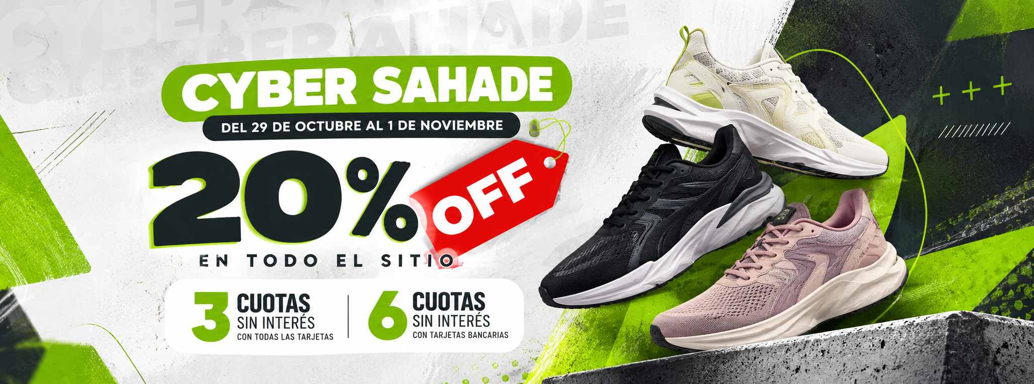 Oferta Cyber de Zapatillas Deportivas